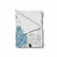 thumbnail image 2 of Hipster Soft Flannel Fleece Blanket, Notebook Design with a Variety Drawings Funky Skateboard Shooting Star, Cozy Plush for Indoor and Outdoor Use, 60" x 80", Black Pale Blue Ginger, by Ambesonne, 2 of 6