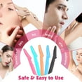 thumbnail image 6 of chalian - 100 Pcs Eyebrow and Face Razors for Women and Men, Multi-Color Facial Shavers with Protective Covers, Safe for Beginners, 6 of 11
