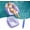 Purple, variant on 3-in-1 Inflatable Pool Lounge Chair, Inflatable 3-in-1 Lounge Chair Pool Float, Foldable Lazy Lounger with Cup Holder, Outdoor Games for Parties Summer Vacation (Green)