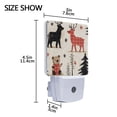 thumbnail image 4 of Yayeee LED Plug in Night Light for The Home with Auto Dusk to Dawn Light Sensors, 2 Pack, Retro Christmas Forest, 4 of 6