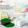 thumbnail image 5 of NY SPICE SHOP Green Sanding Sugar - 1 Pound - Green Sprinkles - Sparkling Sugar - Sugar Sprinkles, 5 of 7