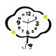 thumbnail image 2 of Reloj de pared,Reloj de pared decorativo para baño y dormitorio.,Reloj de pared de nubes silencioso y sin tictac,Reloj acrílico ligero,fácil de leer y versátil.,Reloj negro para decoración, 2 of 8