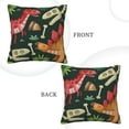 thumbnail image 3 of Square Throw Pillow Covers with Core, Cartoon Style Dinosaurs Pillows for Sofa Beds, 20"x20", 3 of 9