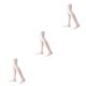 thumbnail image 5 of Minnieouse Paquete de 4 calcetines hasta el muslo de 32 cm Botas sobre la rodilla Medias hasta el muslo blanco 3Conjunto, 5 of 6