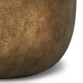 thumbnail image 5 of Simpli Home Timmons 21 inch Wide Round Contemporary Cast Aluminum Coffee Table in Antique Brass, Fully Assembled, 5 of 9