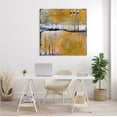 thumbnail image 2 of Stupell Industries Urban Yellow Black Paint Abstraction Industrial Shapes Abstract Painting Gallery Wrapped Canvas Print Wall Art, 36 x 36, 2 of 6