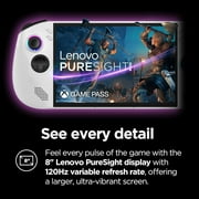 Lenovo Legion Go S - 2025 - Mobile Gaming Console - AMD Radeon graphics - 8 PureSight IPS Display - 120Hz - AMD Ryzen Z2 Go - 16GB Memory - 512GB Storage - Glacier White - Free PC Game Pass