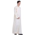 thumbnail image 2 of Stand Solid Men's Arab Robe Traditional Middle Attire for Clothing, 2 of 7