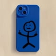 thumbnail image 1 of Funda de teléfono de dibujos animados Matchman para iPhone 11, 12, 13, 14 Pro Max, Mini, XR, XS, X, 7, 8 Plus, SE2020, funda de silicona TPU suave mate a prueba de golpes Fivean unisex, 1 of 2