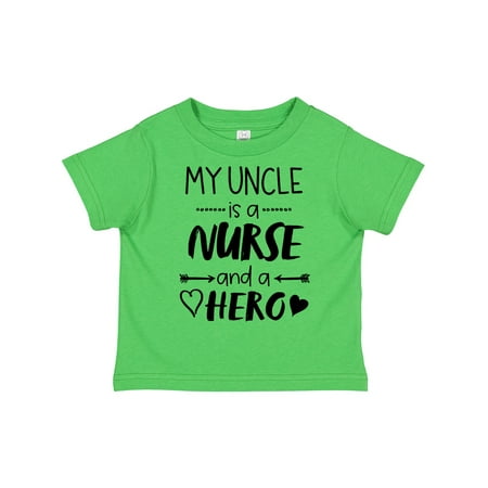 

Inktastic My Uncle is a Nurse and a Hero Gift Toddler Boy or Toddler Girl T-Shirt