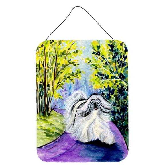 Caroline's Treasures SS8643DS1216 Tibetan Terrier Wall or Door Hanging Prints, 12x16, multicolor