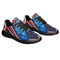 thumbnail image 6 of Happy 4th Of July Patriotic Dog German Shepherd American flag Shoes Sneakers Black Size 10, 6 of 7