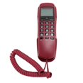 thumbnail image 4 of Wall Corded Telephone Caller ID Support Call Back Prevent Slip Landline Phone for Home Hotel Red, 4 of 4