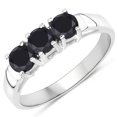 thumbnail image 1 of 0.99 Carat Genuine Black Diamond .925 Sterling Silver Ring QJ Model, 1 of 3