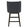 thumbnail image 5 of Kuka Home 26"H Swivel Modern Fabric Counter Stool in Blue, 5 of 11