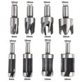 thumbnail image 2 of Hmwy-carbon Steel Spiral Drill Bit Woodworking Plug Cutter Thread Shank Set, 2 of 5