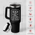 thumbnail image 2 of Dad 40 oz Tumbler With Handle & Straw Lid, Dads Gifts for Christmas Birthday Valentine Fathers Day, Dad Cup Stainless Steel Insulated Tumblers Gift for Dad Daddy Father Papa from Daughter Son, 2 of 6
