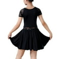 thumbnail image 4 of YM YOUMU Girls Latin Dance Dress Short Sleeve Dancewear for Ballroom Tango Practice, 4 of 4