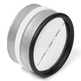 thumbnail image 1 of neverestÂ® RKI 4â€œ - Backdraft Damper Shutter Inline for 4 Inch Dryer Duct for Retrofitting 4 Inch Ducting Prevents Unwanted Drafts in Metal Ducts in Line Draft Blocker - Fits Only with Metal Ducts, 1 of 4