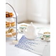 thumbnail image 4 of Navy Blue Polka Dots Kitchen Dish Towels for Drying Dishes Set of 3, Vintage Abstract Art Watercolor Waffle Weave Microfiber Hand Tea Bathroom Towels Quick Dry & Absorbent Towel 12x12, 4 of 7