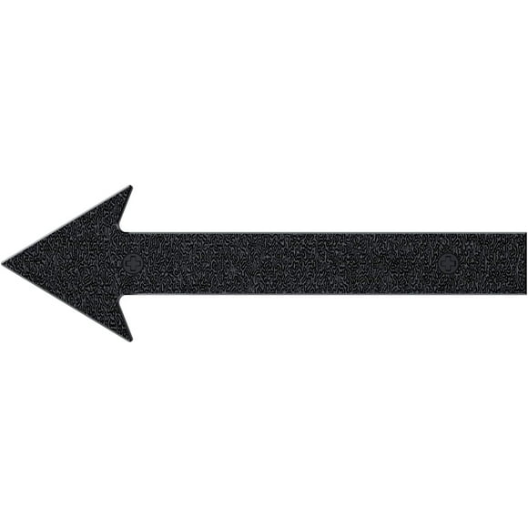shiyou-8 Inch Black Floating Arrow Signs, Modern Outdoor Plastic Directional Signs for Wall Yard Street