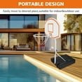 thumbnail image 2 of Segmart Pool Basketball Hoop,3.1ft-4.7ft Swimming Pool Basketball Hoop Height Adjustable,Pool Hoops Basketball With 36" Backboard,Blue, 2 of 7