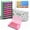 8PCS-Pink, variant on Sumekar 8PCS Extra Large Diamond Art Kits Tray Tool,Diamond Painting Accessories,2-in-1 Diamond Art Trays with Lids(Clear)