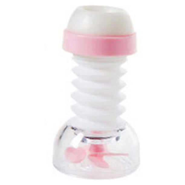 BRIGHTFUFU Grifo de ahorro de agua ajustable Grifo giratorio Rociador Grifo de agua Cabezal de filtro Accesorio de cocina (Rosa)