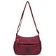 thumbnail image 1 of Bandolera de nailon con varios compartimentos para mujer, color burdeos, 1 of 2