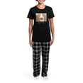 thumbnail image 4 of CafePress - Generic_Basset_Black Women's Dark Pajamas - Women's Short Sleeve Print T-Shirt and Pants Dark Cotton Pajama Set, 4 of 7