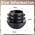 thumbnail image 5 of 25mm (1 Inch) Round Black Plastic End Caps Plugs Chair Leg Inserts for Metal Legs Round Tube Inserts Chair Leg Glide Furniture Protectors, 5 of 7