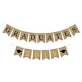 thumbnail image 2 of Burlap Graduation Banner - Para 2019 Graduaciones Decoraciones Artículos Para Fiestas A + C, 2 of 5