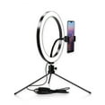 thumbnail image 1 of 10in USB Ring Light Set LED Make-up Dimmable Photography Lamp with Hose Phone Clip 10, 1 of 8