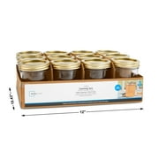 Mainstays 16 oz Mason Jars, Wide Mouth Pint Canning Jars with Lids and Rings, 12-Pack Glass Jars for Home Canning and Meal Prep
