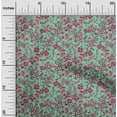thumbnail image 2 of oneOone Viscose Chiffon Sea Green Fabric Asian Suzani Sewing Material Print Fabric By The Yard 42 Inch Wide, 2 of 5