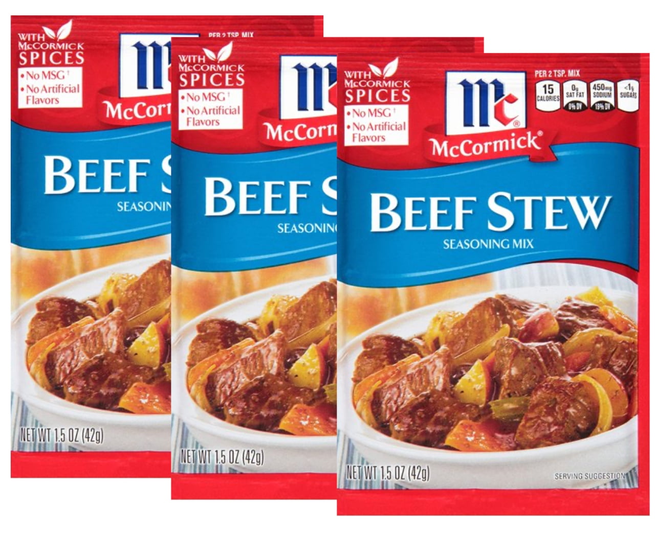 McCormick Classic Beef Stew Seasoning Mix , 1.5 oz 4 pack