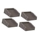 thumbnail image 2 of 4 Piezas Tope de Puerta Antideslizante Goma Premium Evita Golpes Fácil de Usar Portátil Adecuado para Oficina Hogar Dormitorio Baño Protección de Mueb Gris, 2 of 8