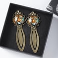 thumbnail image 3 of Leopard Elegant Vintage Copper-Colored Lace Book Marks – Set of 2 Stainless Steel Book Markers for Book Lovers and Readers, 3 of 5