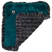 Bessie and Barnie Gravel Stone / Wonderlust Luxury Ultra Plush Faux Fur Pet/ Dog Reversible Blanket (Multiple Sizes)
