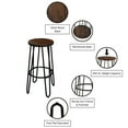 thumbnail image 6 of Lavish Home 24-Inch Barstools with Hairpin Legs, Dark Walnut, Set of 4, 6 of 8