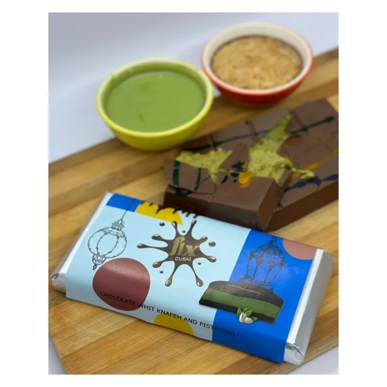 菓子 Fix Chocolate Dubai Chocolate Pistachio Dark Dubai Pistachio - FIX DESSERT CHOCOLATIERS