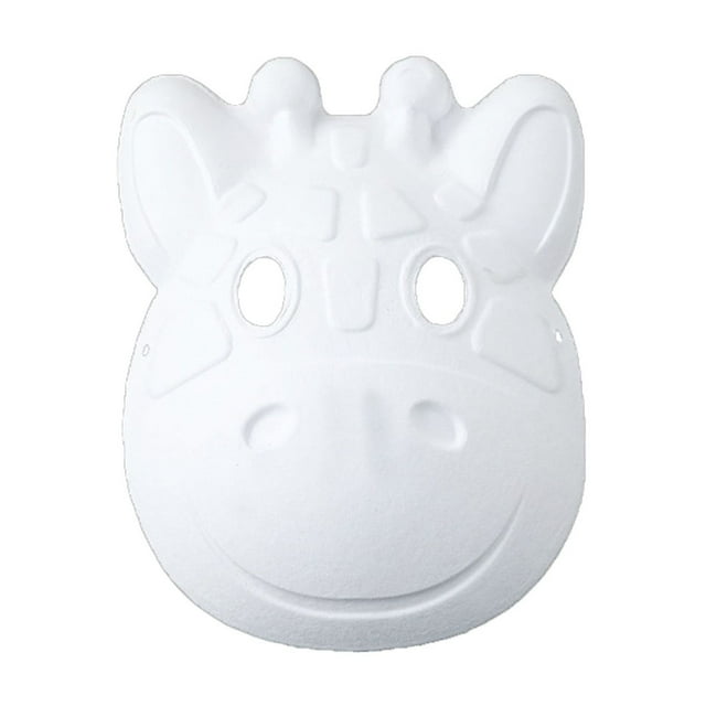 TINZ DIY Pulp White Full Face Half Face Hand Painted Blank
