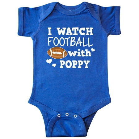 

Inktastic I Watch Football with My Poppy Gift Baby Boy Bodysuit