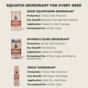 Dr. Squatch Mens Aluminum Free Deodorant, Natural Deodorant for Men, Wood Barrel Bourbon, 2.65 Oz