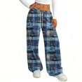 thumbnail image 4 of Trgacdwlo Womens Halloween Pajama Pants Funny Pumpkin Print Fall Wide Leg Womens Lounge Pants Ghost Graphic Spooky Cozy Pj Bottoms for Women, 4 of 5