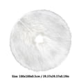 thumbnail image 3 of OAVQHLG3B Christmas Tree Skirt White Plush Tree Skirt for Merry Christmas & New Year Party Holiday Home Decorations, 3 of 6