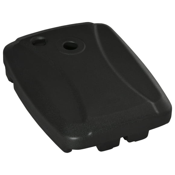 Outsunny Cantilever Offset Umbrella Base Stand with Wheels, Black