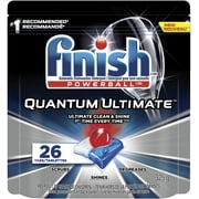 Finish Finish Dishwasher Detergent, Quantum Ultimate, Fresh, 26 Tablets 26 Count