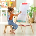 thumbnail image 5 of Hape Standing Flip Flat Double-Sided Blackboard/Whiteboard Easel with  4 Chalks, 2 Marker Pens & Board Rubber, 5 of 6