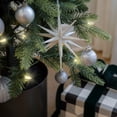 thumbnail image 4 of Barton Alpine Pencil Christmas Tree, Pre-Lit Slim Artificial Holiday Decoration, 4.6' Lighted Skinny With Pot Base, Warm White Lights, 4 of 6